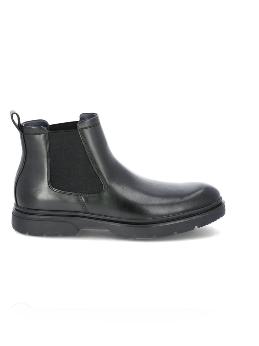 No Boundaries black Men's Garda faux Leather Chelsea Boots NEW - Picture 4 of 9